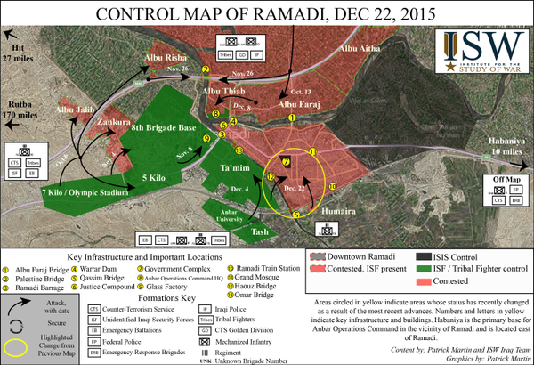 Complete Battle/Situation Map Of #Ramadi by @TheStudyofWar