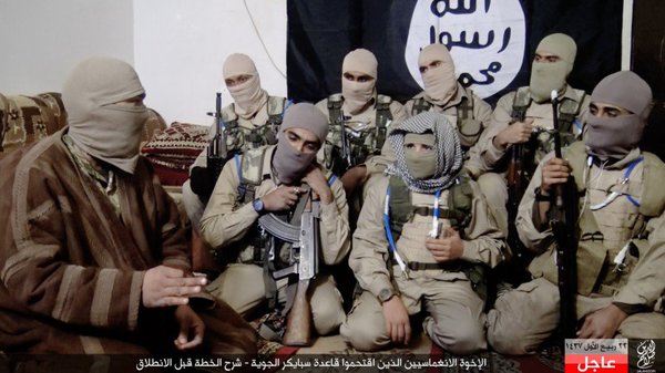 The #ISIS Inghimasi group who stormed the #Iraq|i army Speicher air-base in #Tirkit early today