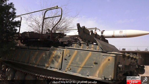 ISIS got SAM 2K12 Kub/SA-6 Gainful from SAA in Deir ez Zur