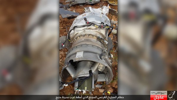 Da'ish released a picture report featuring pictures of the #French #SCALP cruise missile 
