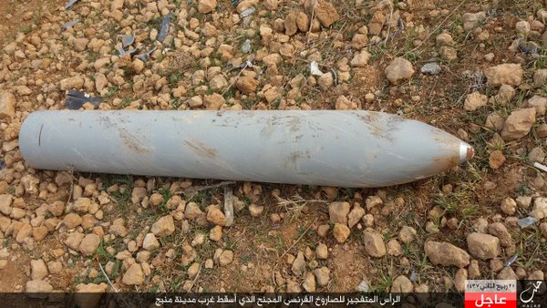Da'ish released a picture report featuring pictures of the #French #SCALP cruise missile 