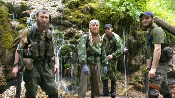 Chechen militants in Syria belonging to Ajnad al Sham and Imarat Kavkaz 