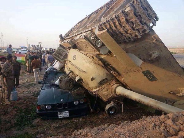 Traffic accident in Kirkuk Iraq