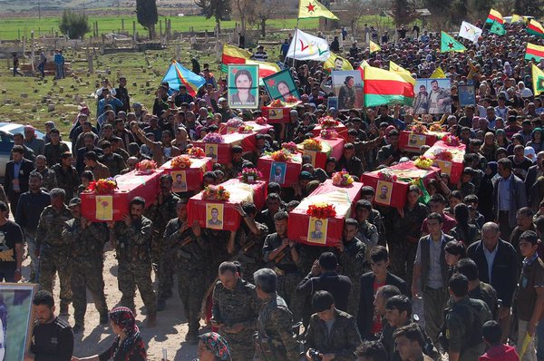 The Kurds killed in Tell Abiad have been laid to rest in Kobanê. 