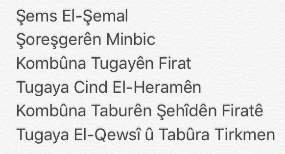 Several SDF factions have formed the military council for Manbij