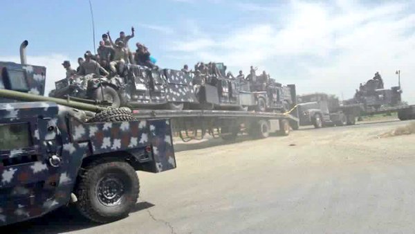 Iraq: Army publishes pictures of 20K federal police forces preparing assault to retake Fallujah 
