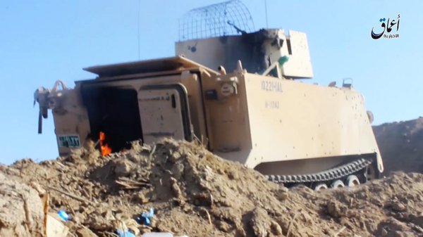 M-113 and the Humvee abandoned/destroyed. At Iraq Falloujah 