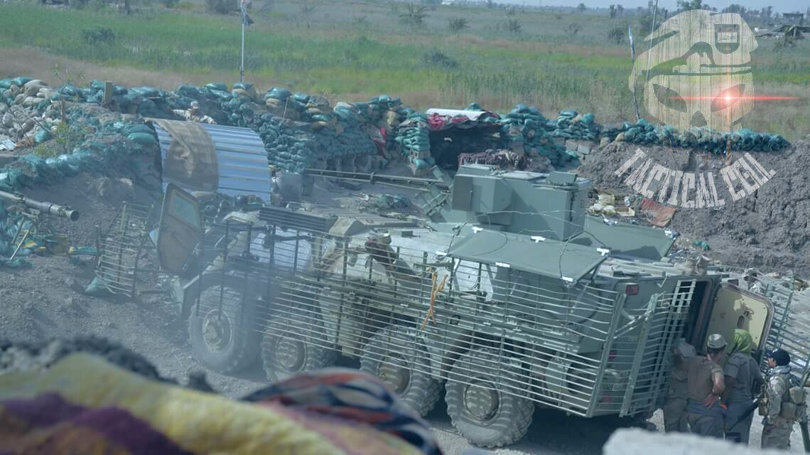 The BTR-4 in action with the Iraqi Army near Fallujah.  