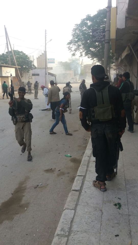 Syria clashes between rebels and ISIS inside al-Rai village,rebels may retake it soon  
