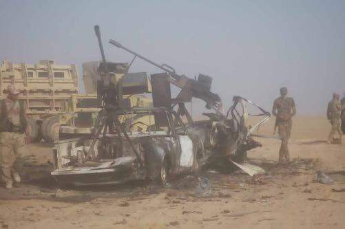 This seems to be the aftermath of US airstrikes vs IS convoy near Habbaniyah, north of Fallujah 