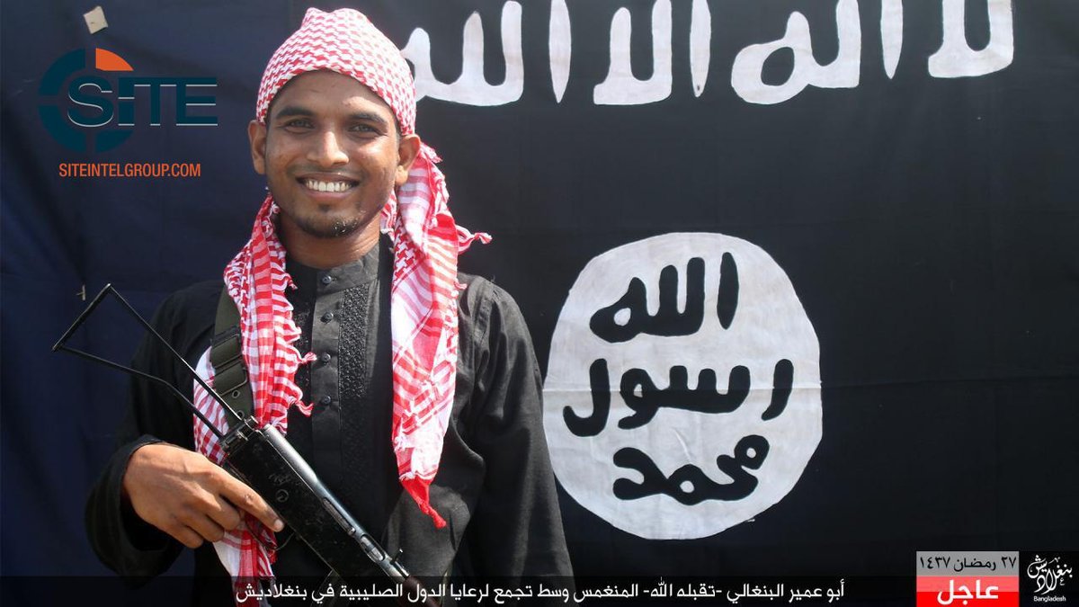 ISIS published pictures of 5 attackers Dhaka Bangladesh claims killing 22 “Crusaders”  and  2 Policemen  