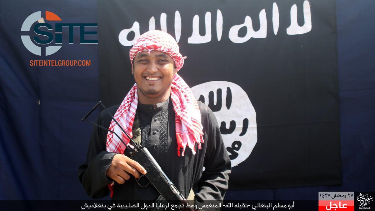 ISIS published pictures of 5 attackers Dhaka Bangladesh claims killing 22 “Crusaders”  and  2 Policemen  