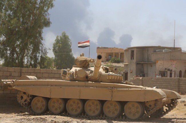 Retaking Qayyarah Air Base is being described as Iraq's largest armoured op since Saddam's forces invaded Kuwait