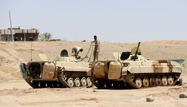 Retaking Qayyarah Air Base is being described as Iraq's largest armoured op since Saddam's forces invaded Kuwait