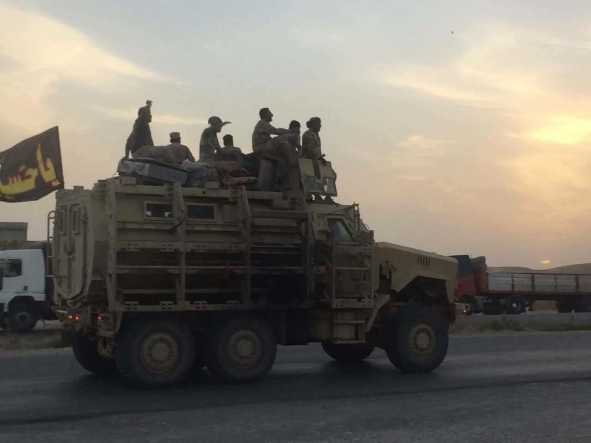 Iraqi army convoys are on the move to Mosul. The build-up continues.  