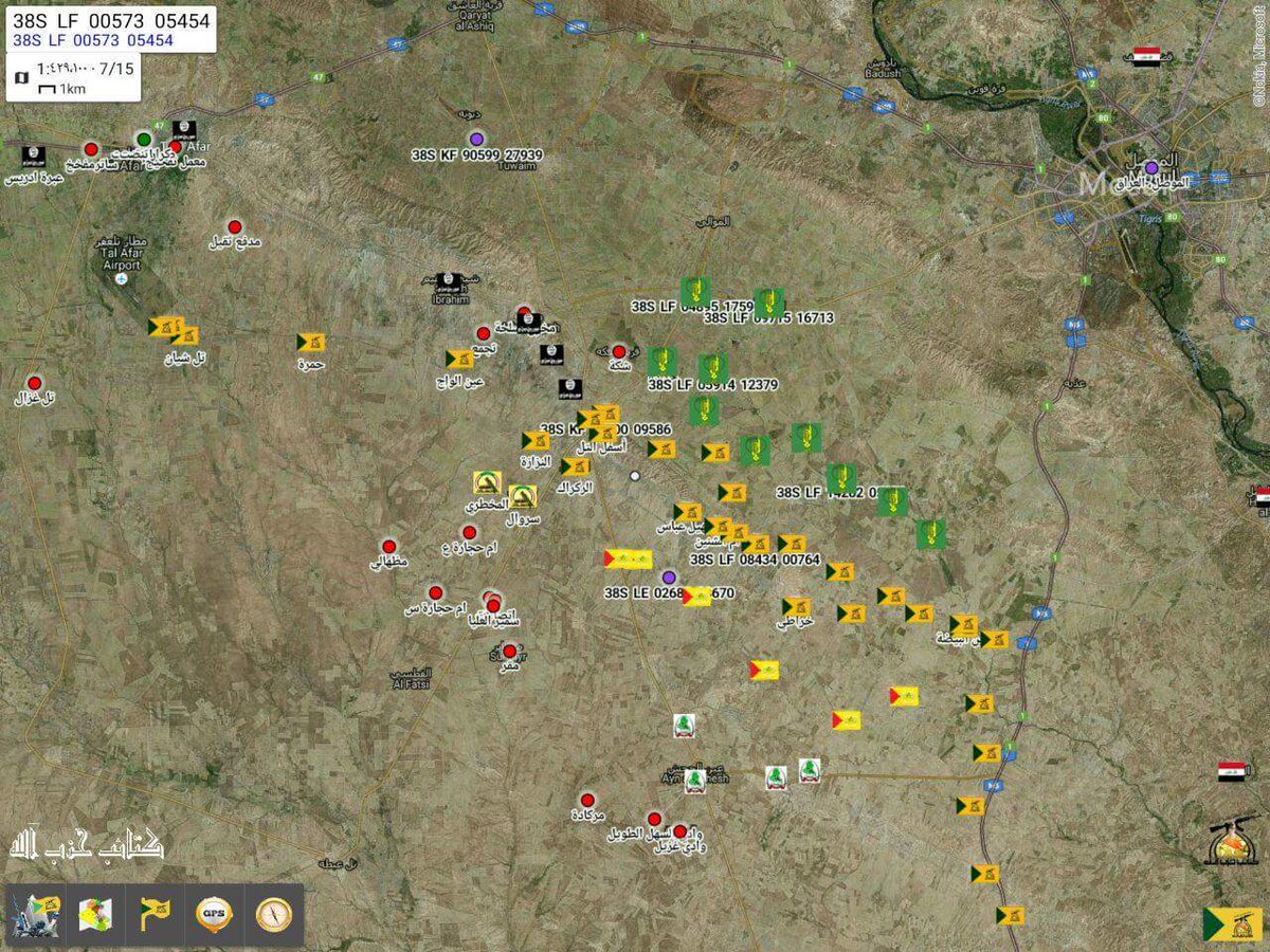 Tal Afar operasyonu haritalarda 