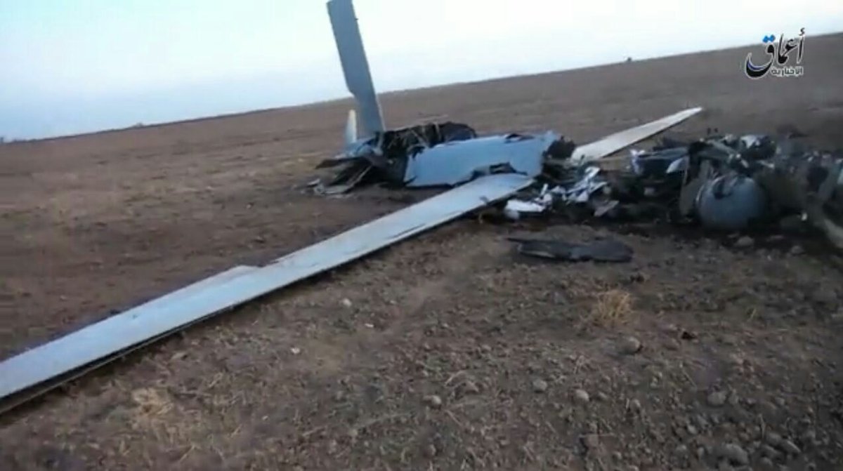 MQ-9 drone crashed near Tal Afar airport(on ISIS controlled area)