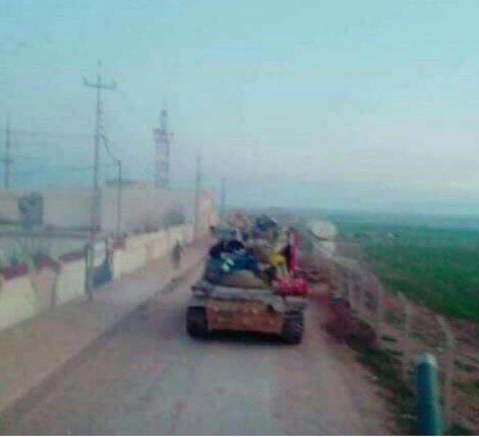 Iraqi army enter Telkaif town in northern Mosul Iraq  