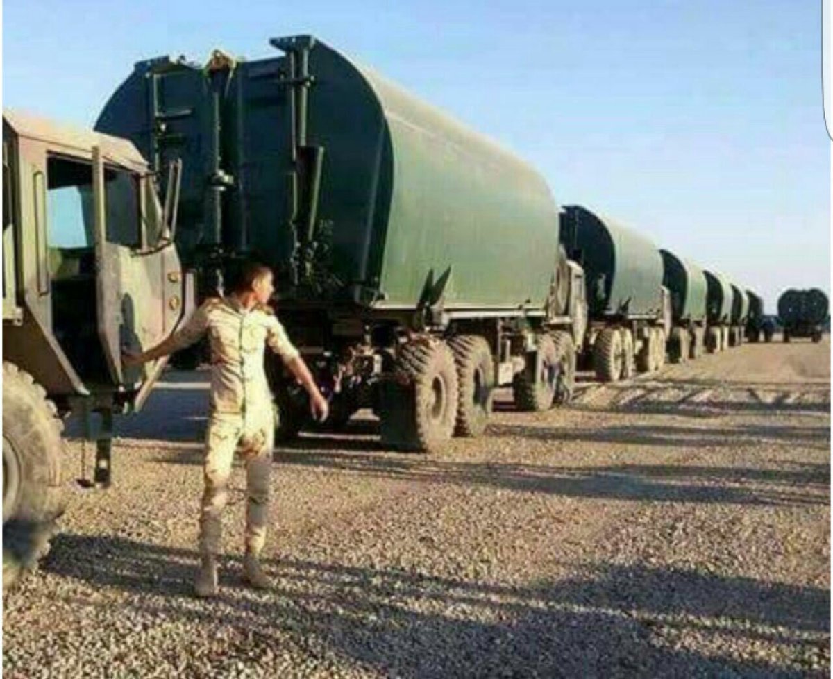 A number of floating bridges arrive in Nineveh province in preparation for start of operations to liberate the West/right side of Mosul