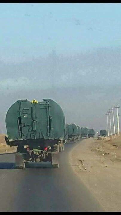 A number of floating bridges arrive in Nineveh province in preparation for start of operations to liberate the West/right side of Mosul