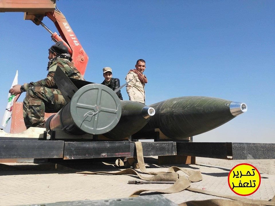 Rocket technology in Iraq has come a long way over the last couple of years. Masih rockets deployed for the first time, near Tal 'Afar.  