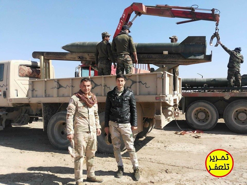 Rocket technology in Iraq has come a long way over the last couple of years. Masih rockets deployed for the first time, near Tal 'Afar.  