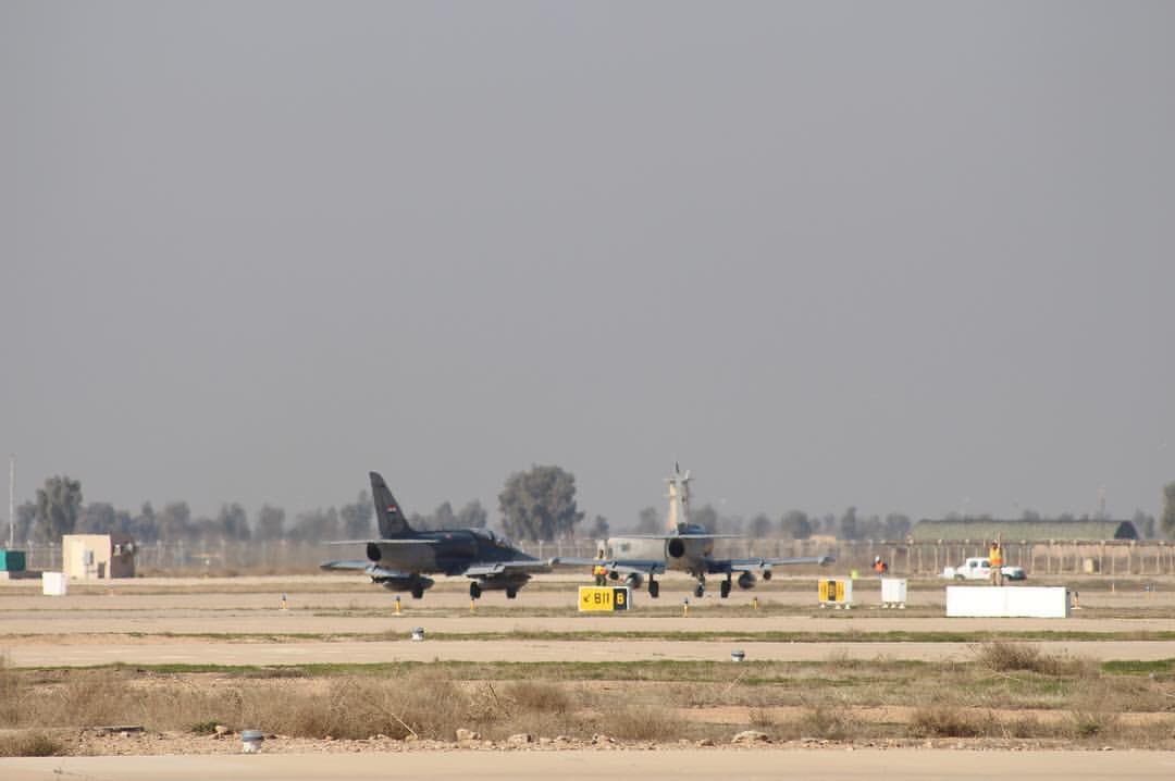 Iraq Air Force receive latest batch of 2 L-159, landed earlier today at Balad air base.  