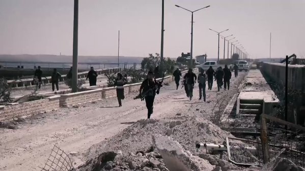ISIS began pounding the Dam with Mortars. Engineers evacuated and SDF/YPG reinforcements arrived.  