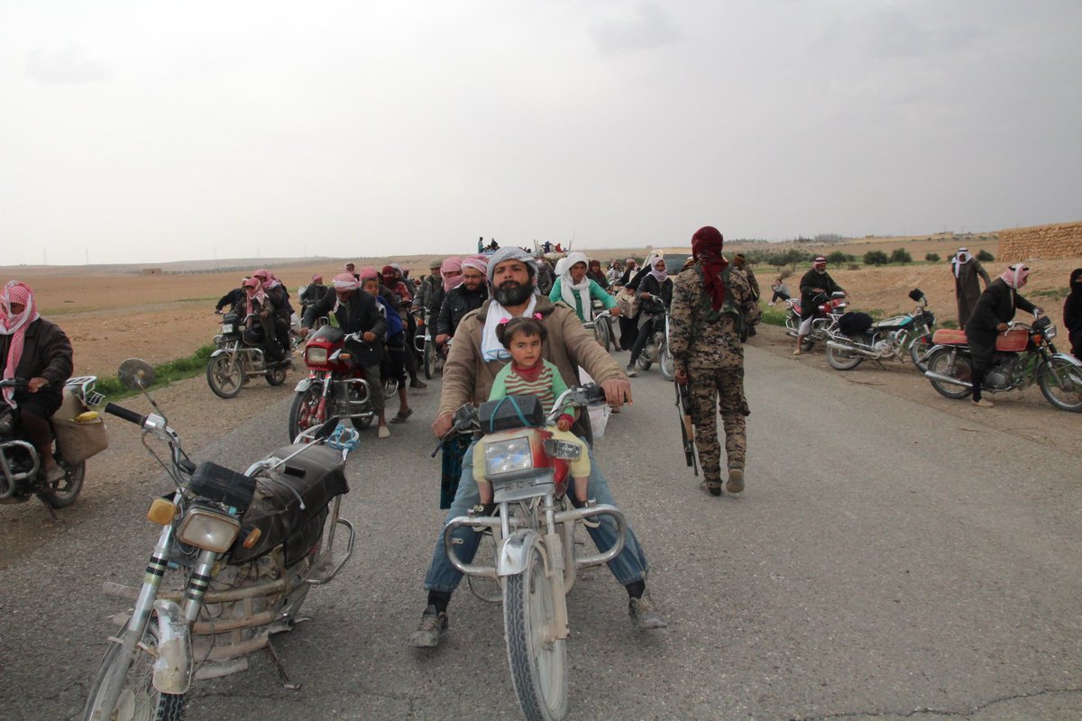 Syria: Up to 5,000 people fled to SDF-controlled areas north of Tabqa dam, near Raqqa yesterday