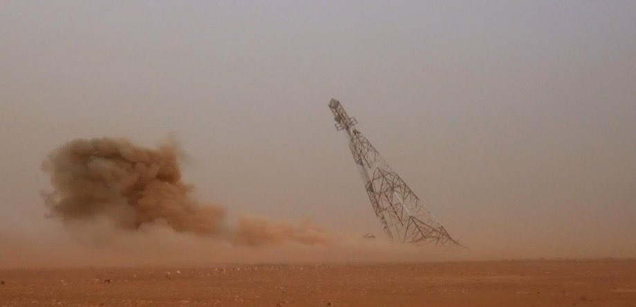 ISIS blew up the radio towers at the ISF base near the border at al Tanf.  