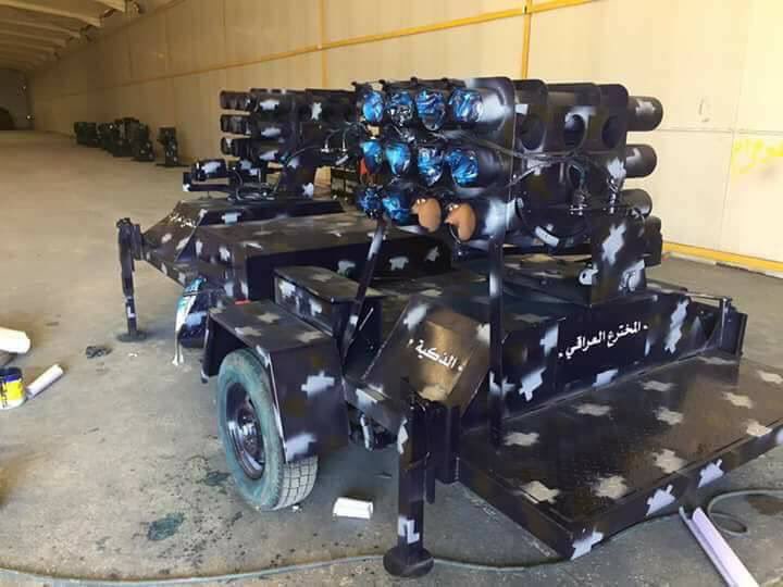 Federal police units remote controlled rocket launcher will be used in Mosul Old city soon.  