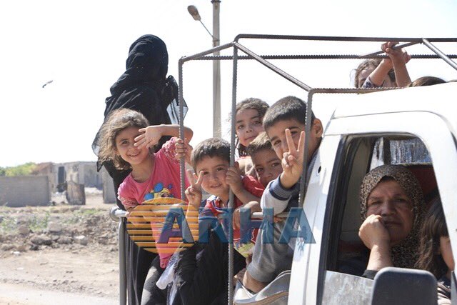 #WrathOfEuphrates SDF freed group of civilians who were trapped in AlBaryd district west Raqqa city, after breaking ISIS defenses