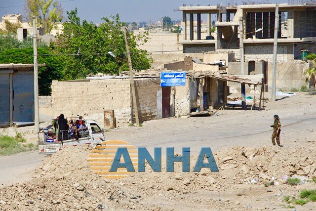 #WrathOfEuphrates SDF freed group of civilians who were trapped in AlBaryd district west Raqqa city, after breaking ISIS defenses