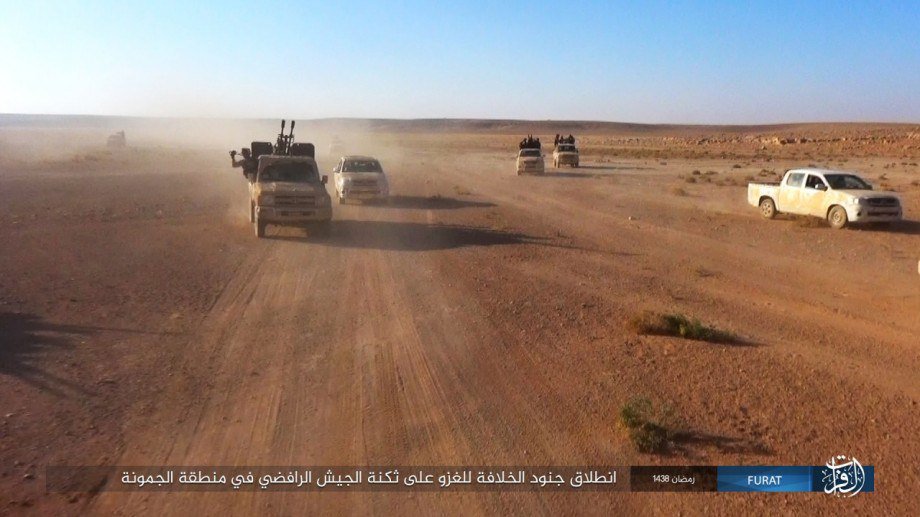 ISIS released photos of attack on Iraqi army HQ near Al-Tanf (from Iraqi side) 