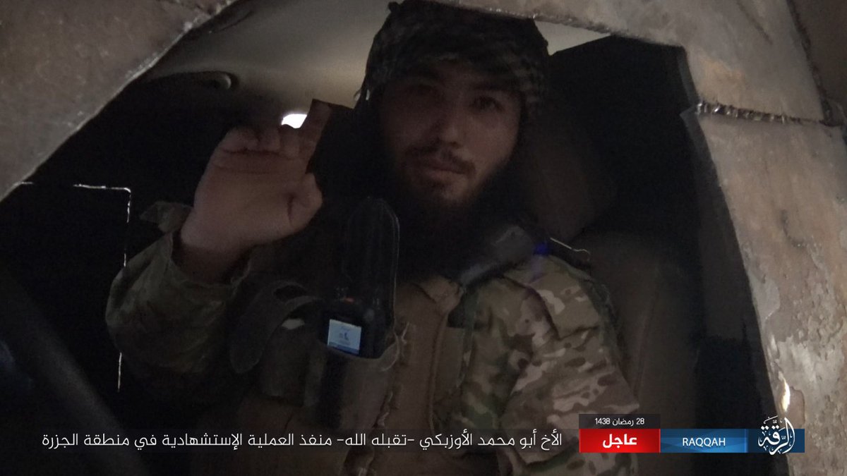 Le SVBIED d\'EI dans le quartier oriental Qaddisiayh attaquant les vehicules et les bâtiments de SDF