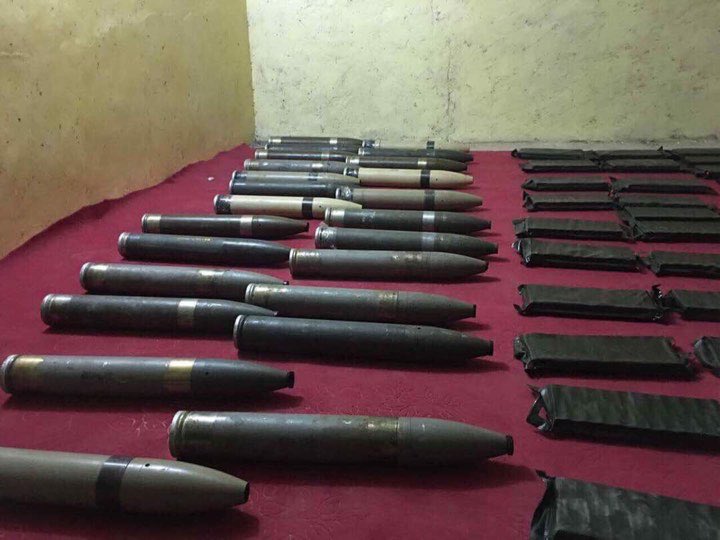 Iraq intelligence seized a flatbed truck that has over 30 explosive vests and 25 rocket hidden in it in Northeast Baghdad.  