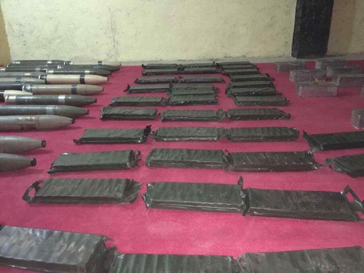 Iraq intelligence seized a flatbed truck that has over 30 explosive vests and 25 rocket hidden in it in Northeast Baghdad.  