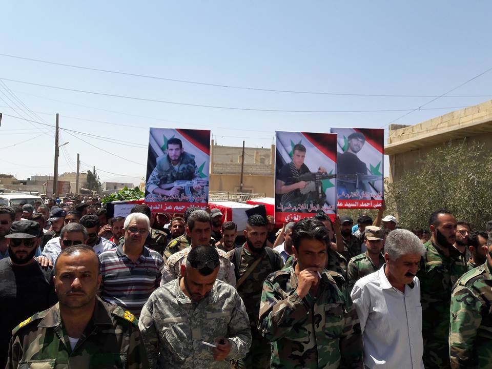 East Hama: ISIS killed 11 fighters of Qalamoun Shield. Recently deployed on that front, some of them were from Al-Tal (reconciliation deal).  