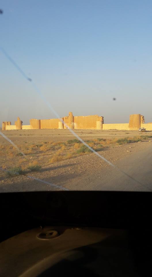 Photos from newly captured Qasr al-Hayr al-Sharqi, good morning  