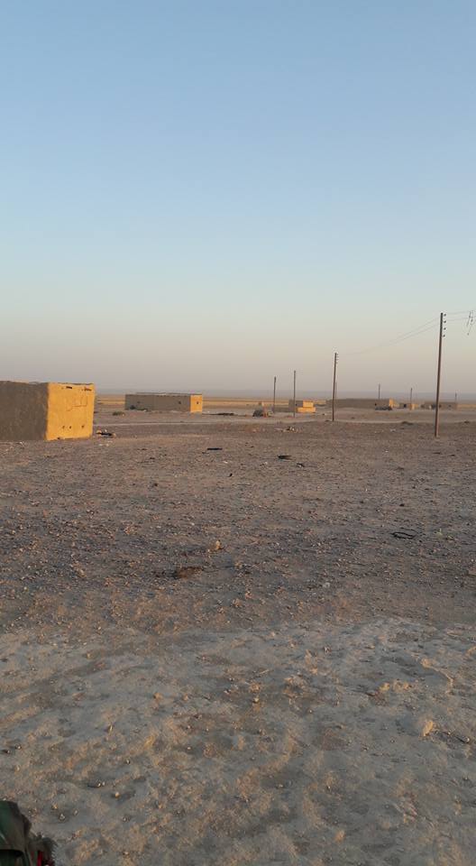 Photos from newly captured Qasr al-Hayr al-Sharqi, good morning  