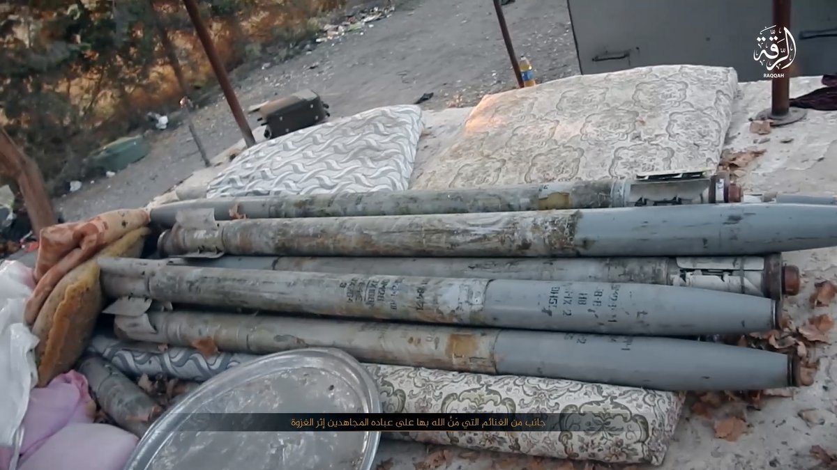 ISIS managed to capture some weapons and ammunition near Ghanem Al-Ali village from pro-Syrian government forces