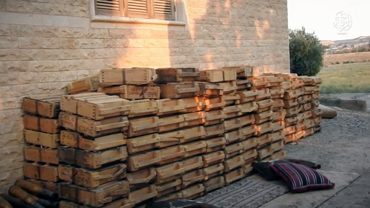 ISIS managed to capture some weapons and ammunition near Ghanem Al-Ali village from pro-Syrian government forces
