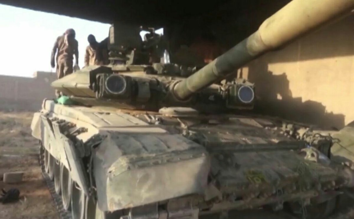 ISIS seized a T90 nearby al Mayadeen city yesterday 