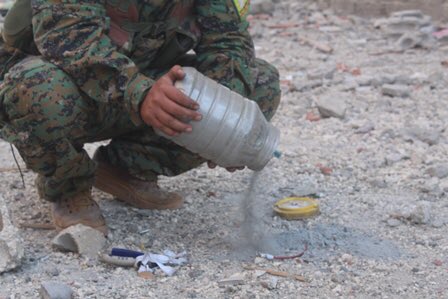 SDF demining team dismantled hundreds of IS mines in Raqqa with rudimentary equipment 