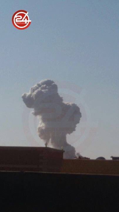 Pictures of SyAF/RuAF raids on Salehiya village East DeirEzzor