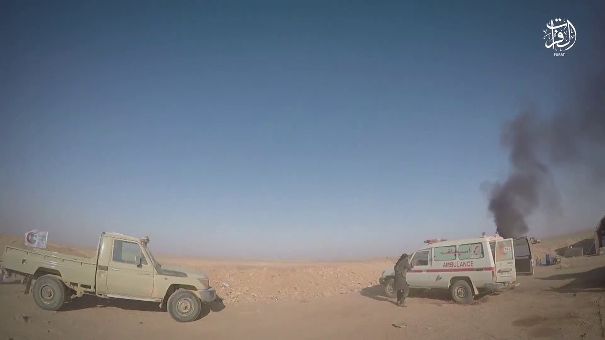 The most recent video from Wilayat al-Furat shows ISIS attacking the Medical Directorate of the Popular Mobilization Units. The under construction base was lightly defended.   