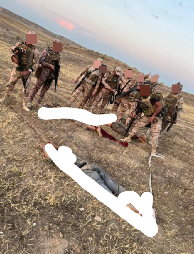 14/51 ambushed and killed 3 ISIS on Karaw Mountain, within the Makhmour operations sector. Photo to confirm the kills