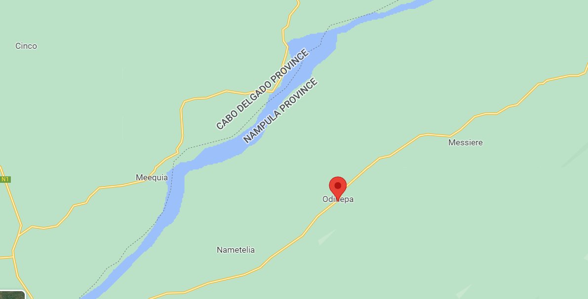 Mozambique Emerging reports refer to an attack at Kutua (Odinepa) in Erati District (Nampula) Several houses were destroyed by fire - no casualties were reported