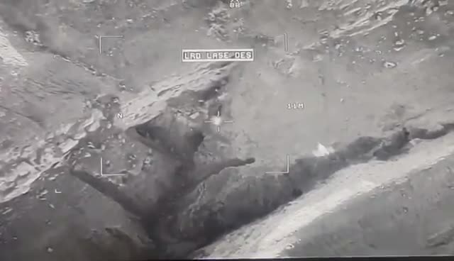 An Iraqi air strike destroys ISIS hideouts & kills a number of them in the Hamrin Mountains