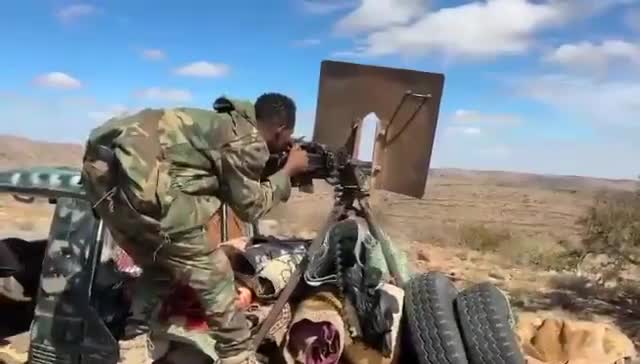 Somali security officials in Puntland region report direct clashes with Islamic State fighters, display bodies of militants killed in the military offensive into the eastern highlands of Cal-Miskaad